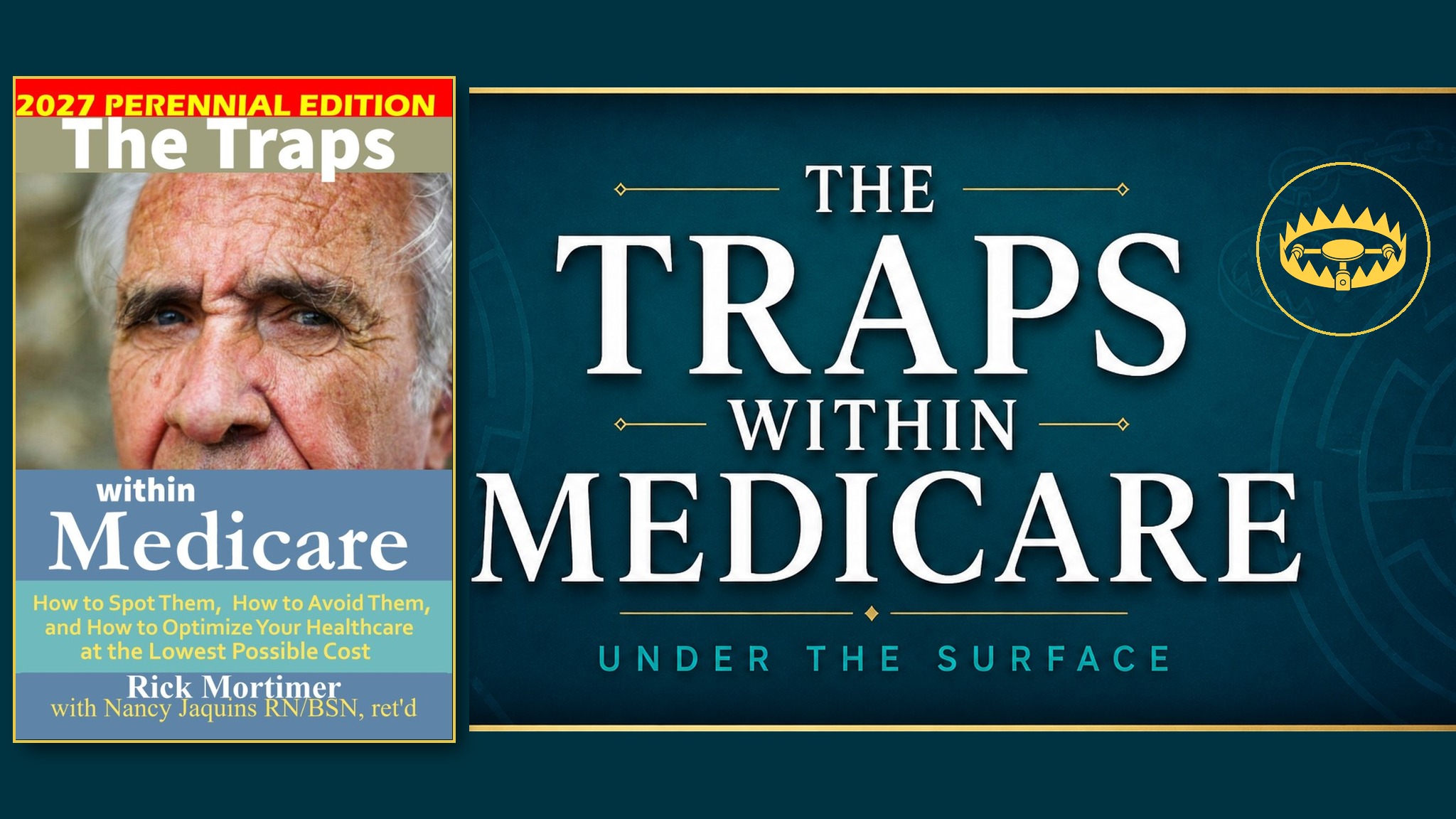 The Traps Within Medicare — show banner (book cover and title)